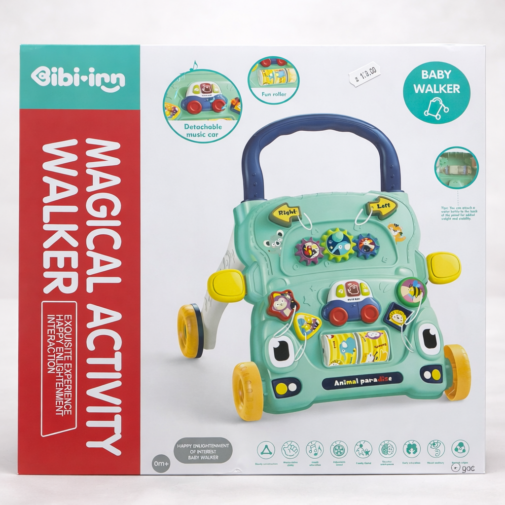 Gibi-inn Magical Activity Baby Walker – Trotteur d’Éveil avec Module Musical