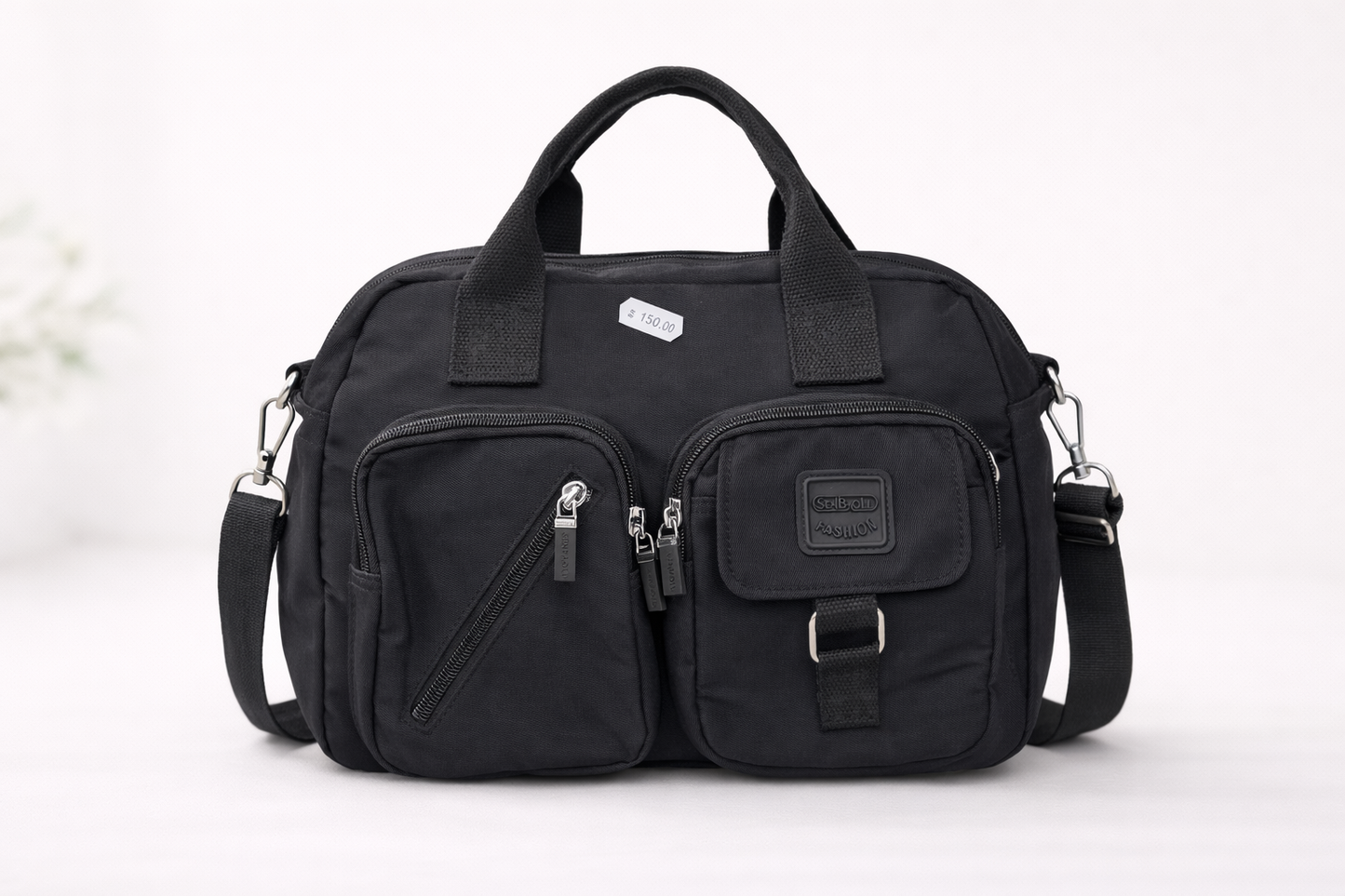 Sac à Langer Bébé Noir Multipoches – Élégant & Ultra Fonctionnel