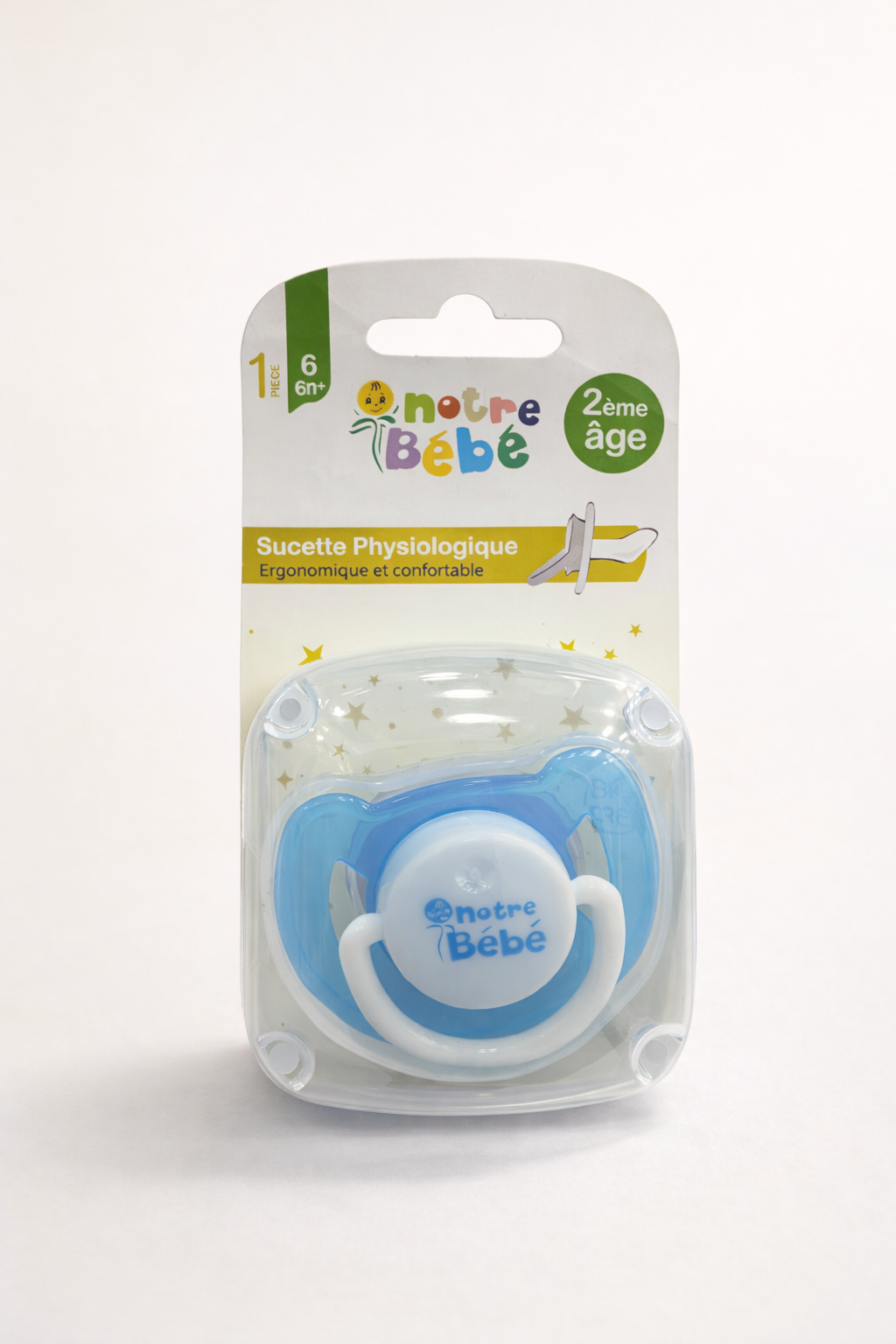Notre Bébé Sucette Physiologique 6m+ – 2ème Âge (1 pièce)