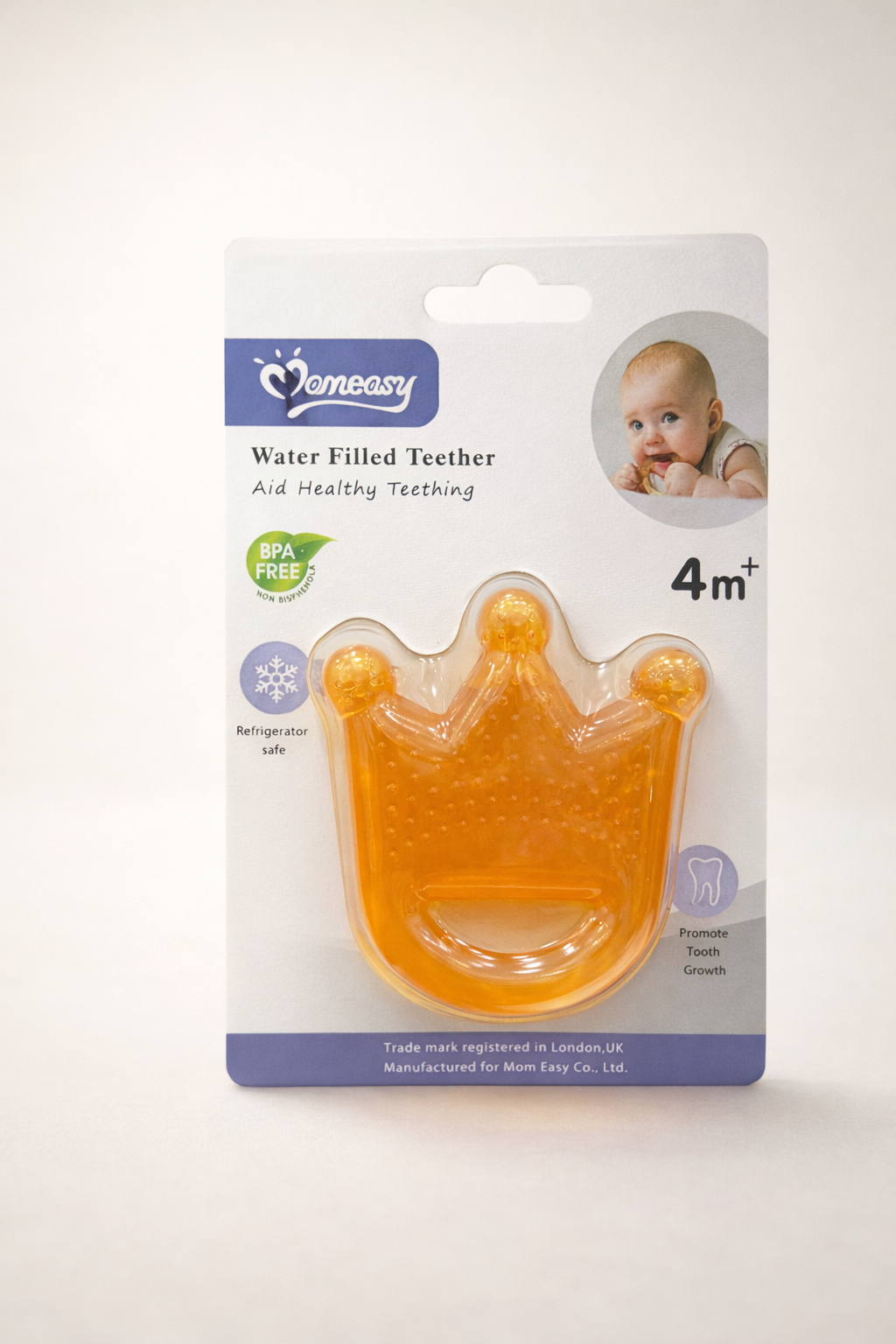 MomEasy Anneau de Dentition Réfrigérant Couronne – 4m+ – Sans BPA
