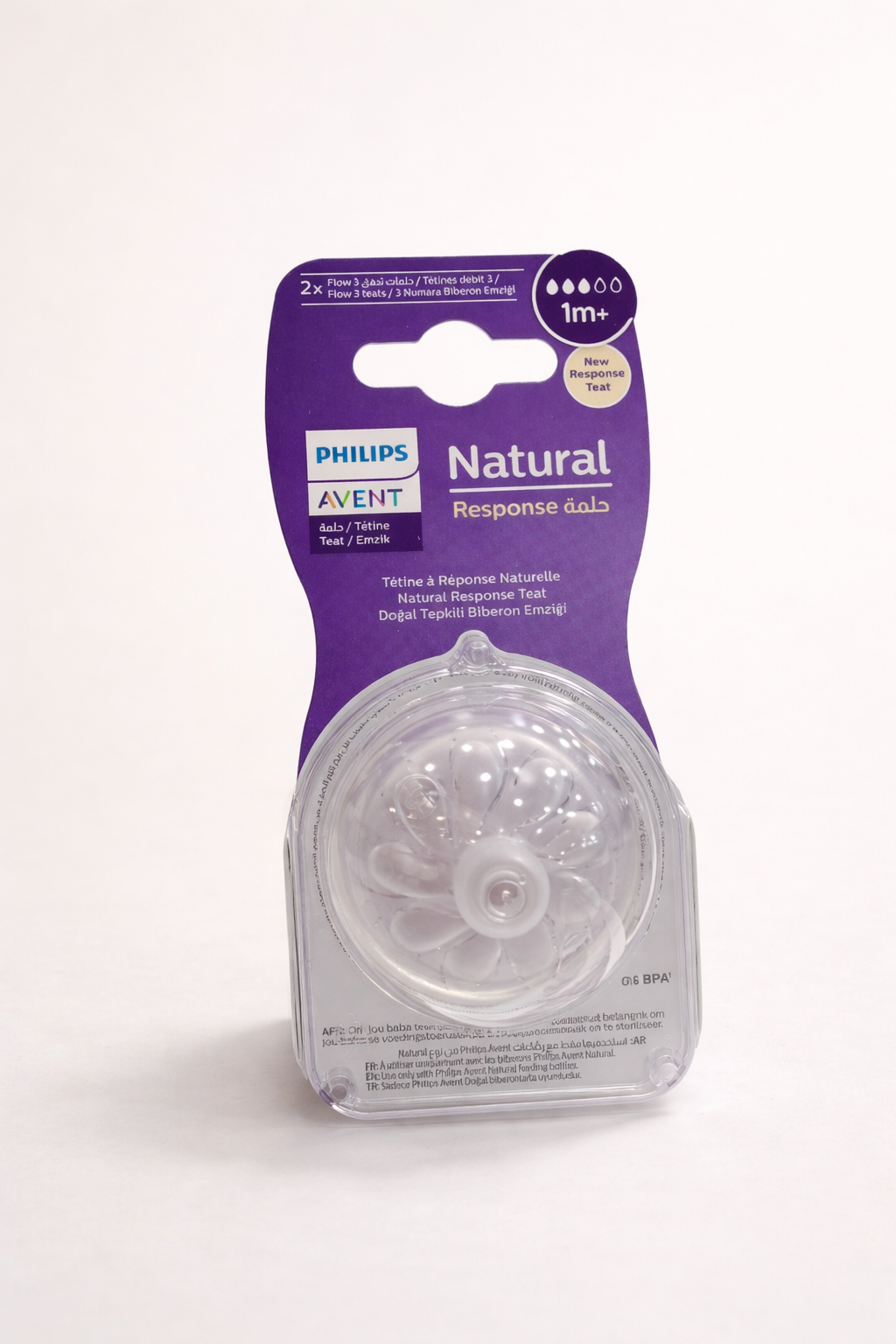 Philips Avent Natural Response Tétines Débit 3 (1m+) – Lot de 2
