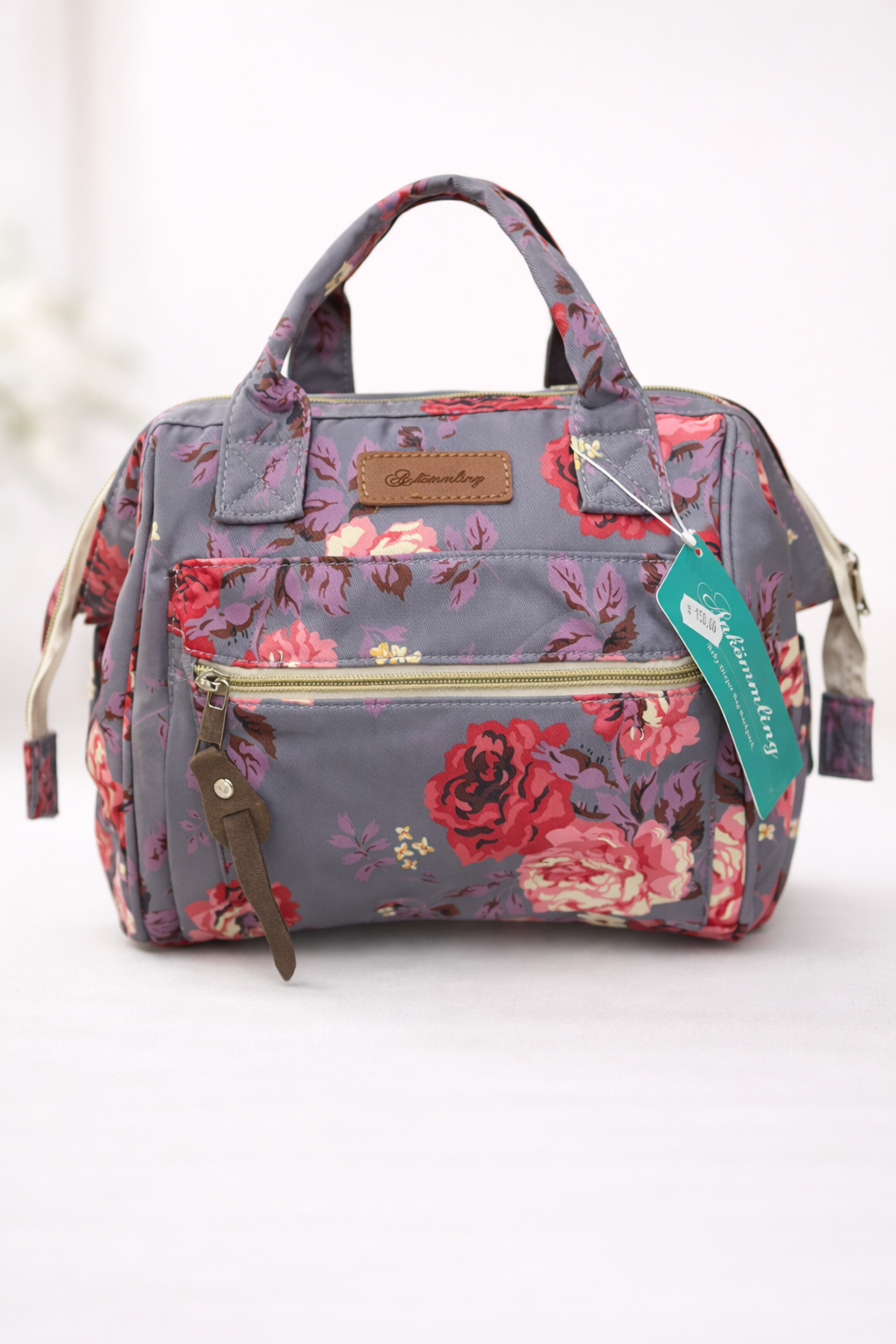 Sac à Langer Bébé Floral Élégant – Organisation Pratique au Quotidien