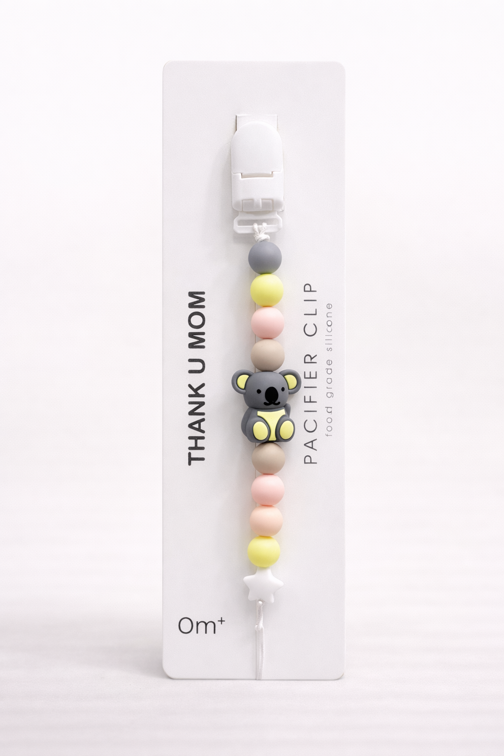 Attache-sucette en silicone alimentaire – 0 mois+