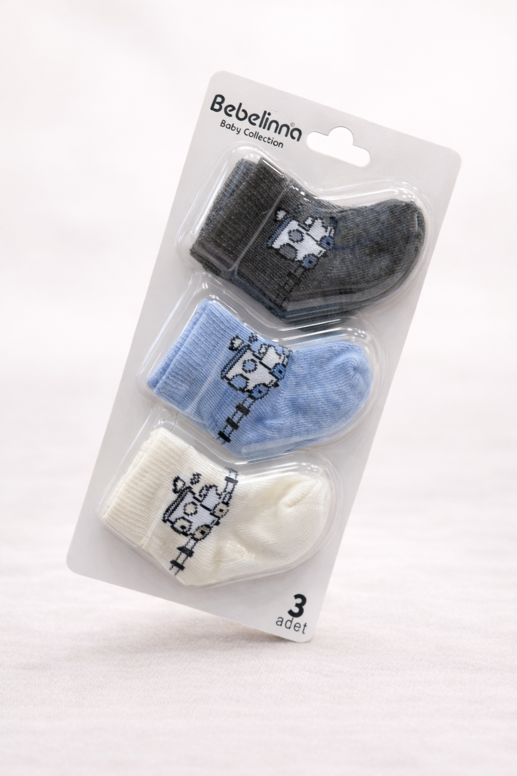 Chaussettes Bébé Coton Doux – Lot de 3 | Bebelinna Baby Collection