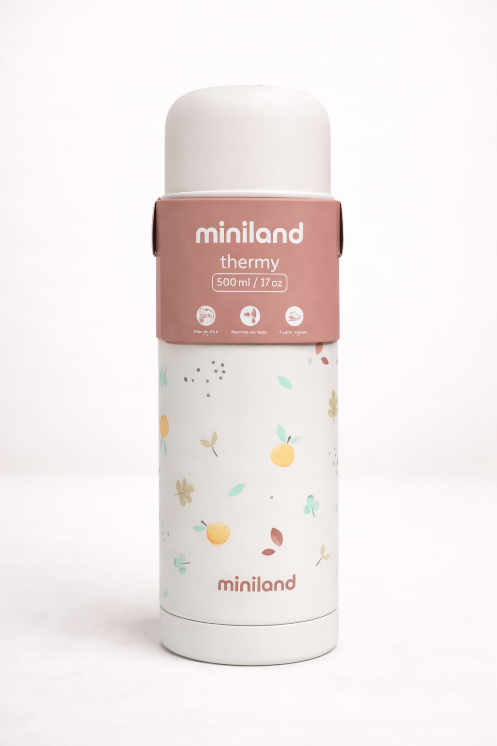 Miniland Thermy 500ml (17oz) – Thermos Isotherme Inox pour Biberon & Boissons Bébé