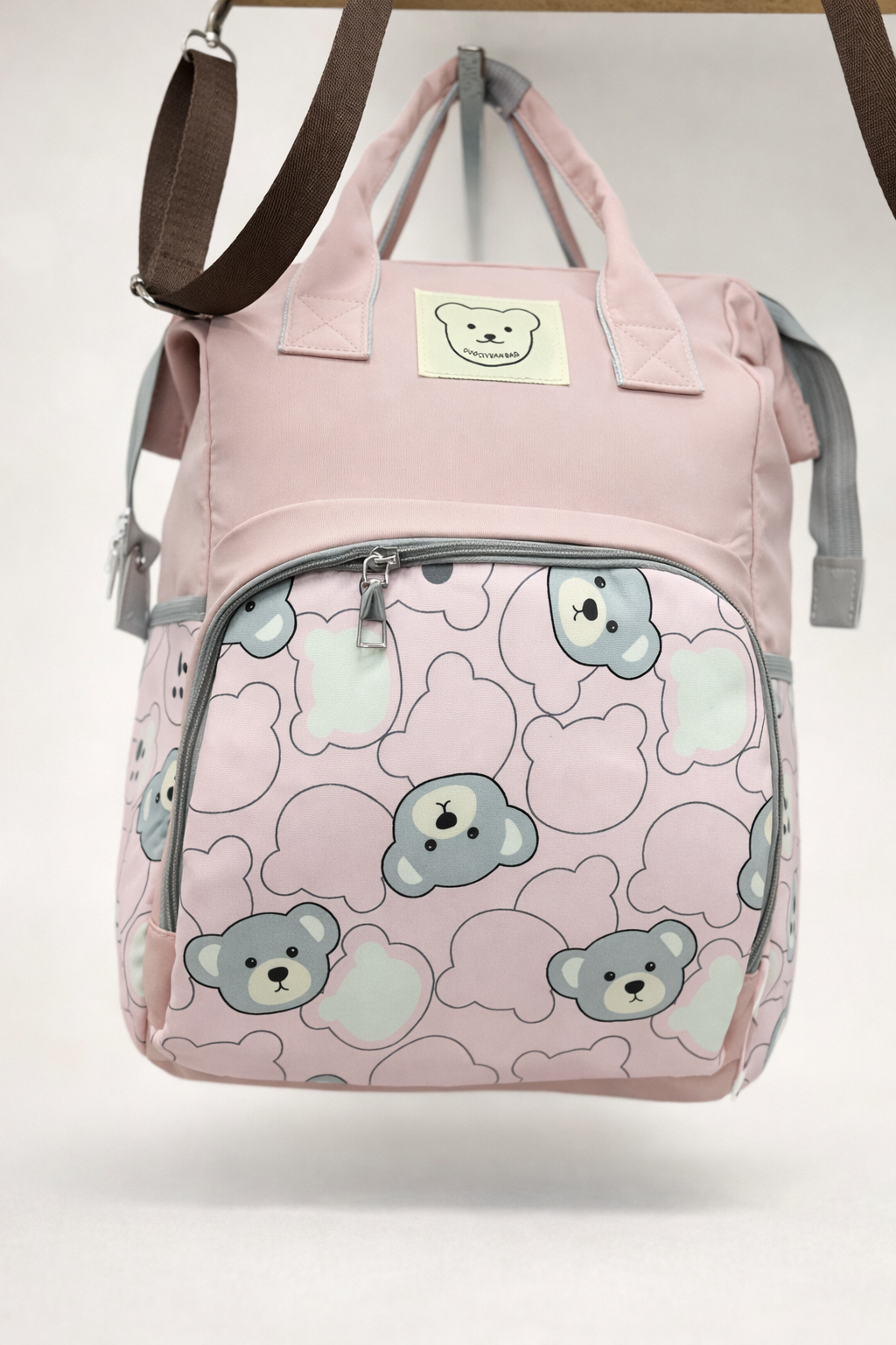 Sac à Langer Bébé Format Sac à Dos – Motif Ourson & Organisation Pratique