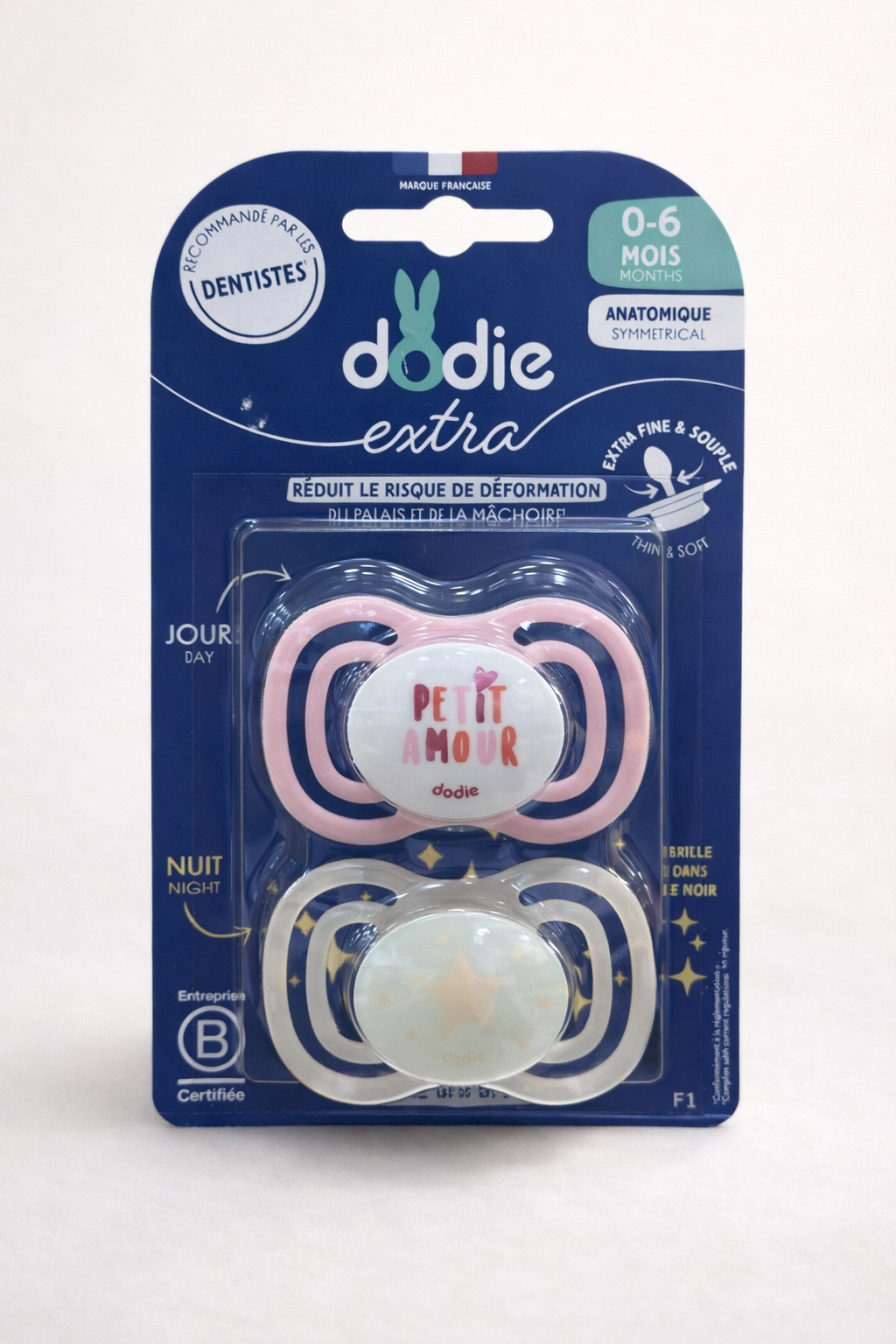 Dodie Sucette 0-6mois Duo Extra Fine Jour Nuit