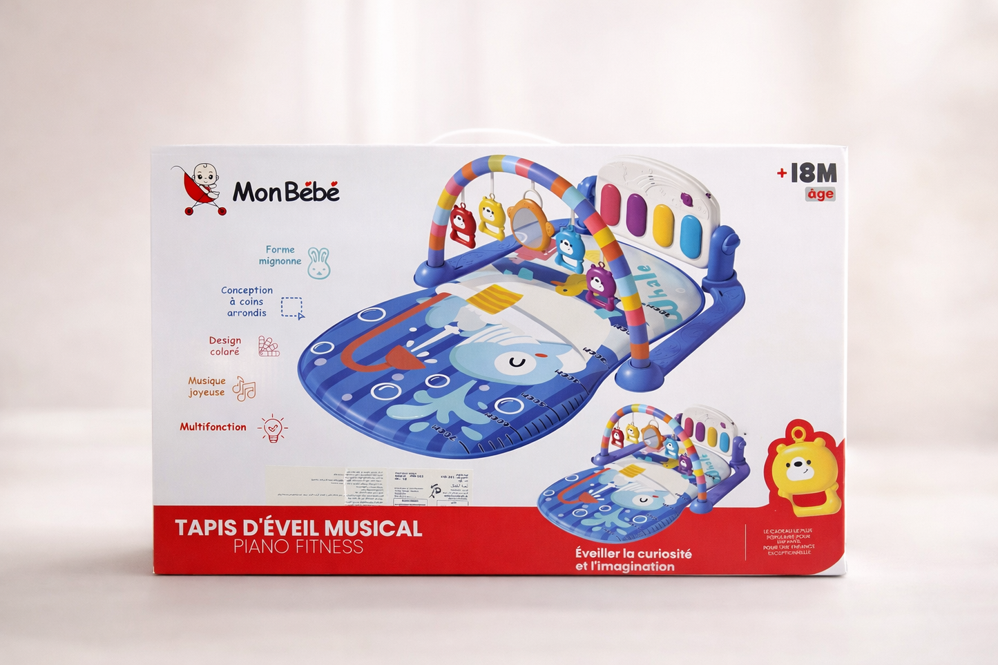 Tapis d’éveil musical Piano Fitness MonBébé
