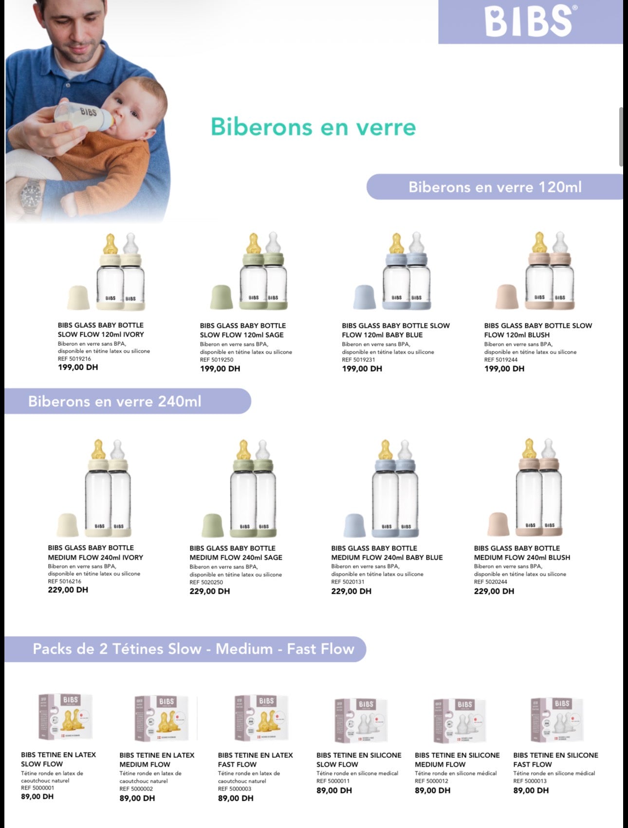 catalogue biberon BIBS