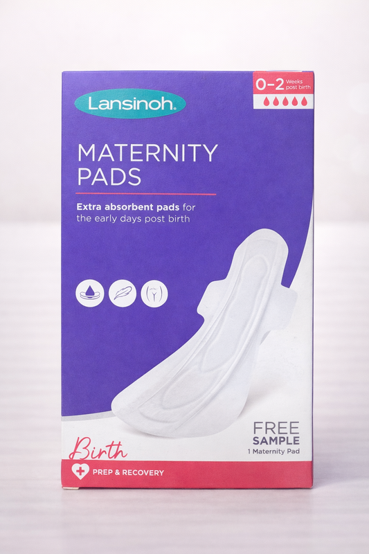Lansinoh Maternity Pads – Serviettes postnatales extra absorbantes (0–2 semaines après l’accouchement)