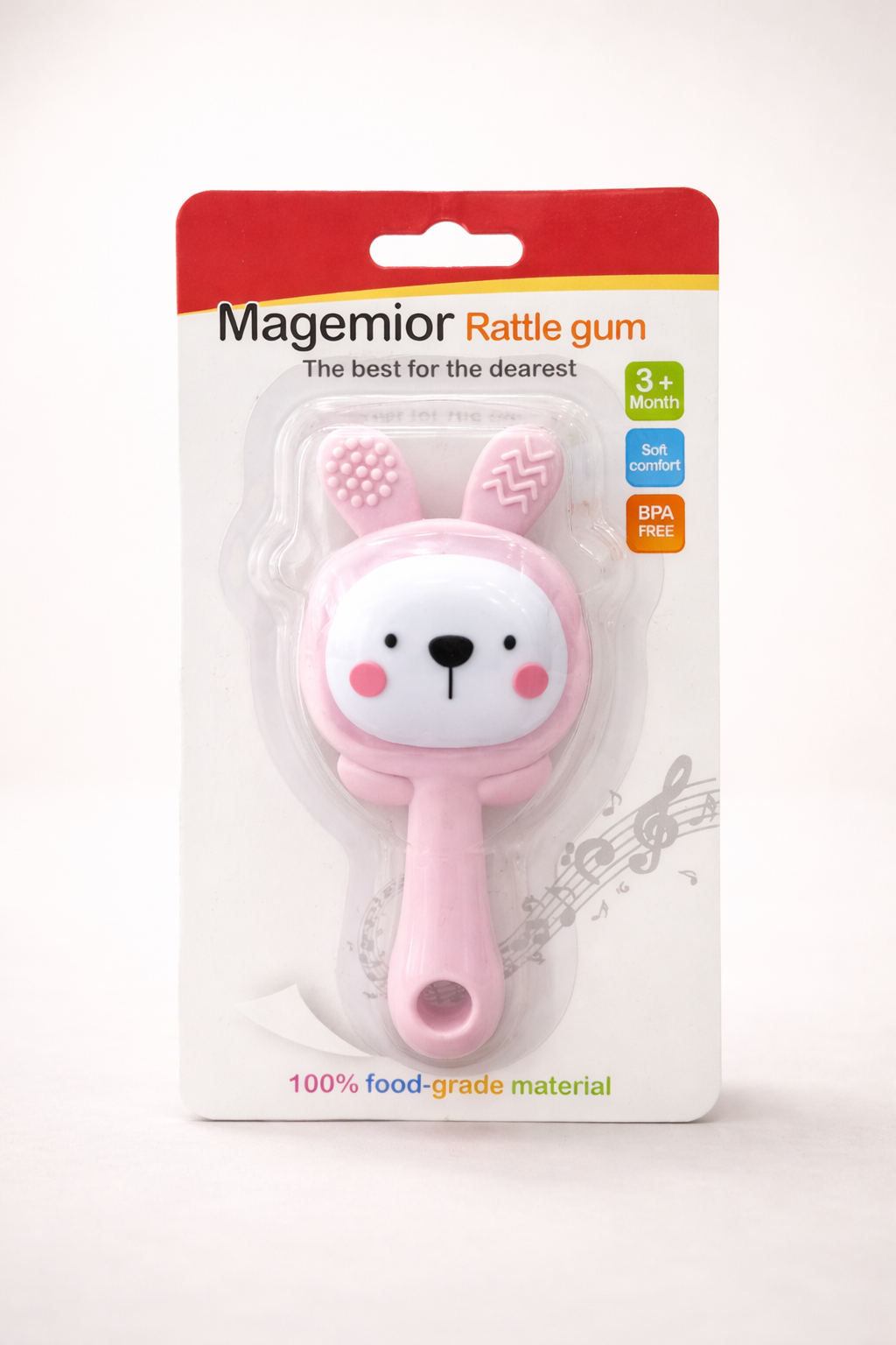 Magemior Hochet de Dentition – Rattle Gum 3+ Mois – BPA Free
