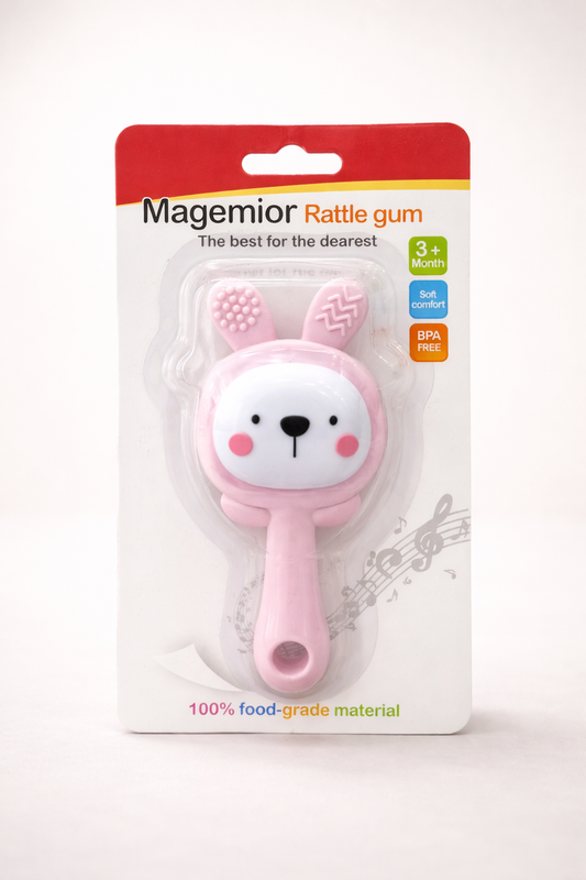 Magemior Hochet de Dentition – Rattle Gum 3+ Mois – BPA Free