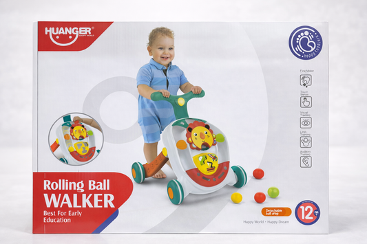 HUANGER Rolling Ball Walker – Trotteur d’Éveil avec Jeu de Balles (12m+)