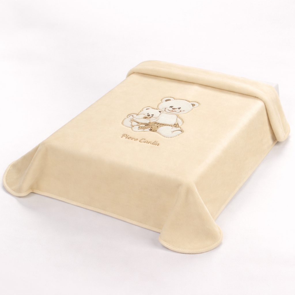 Pierre Cardin Ligne Bébé – Couverture Douce pour Nouveau-Né