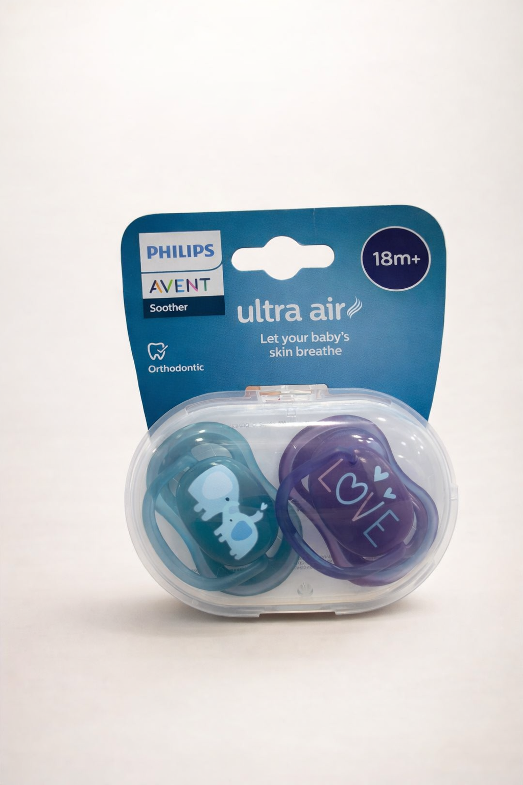 Philips Avent Ultra Air Sucette Orthodontique 18m+ – Lot de 2