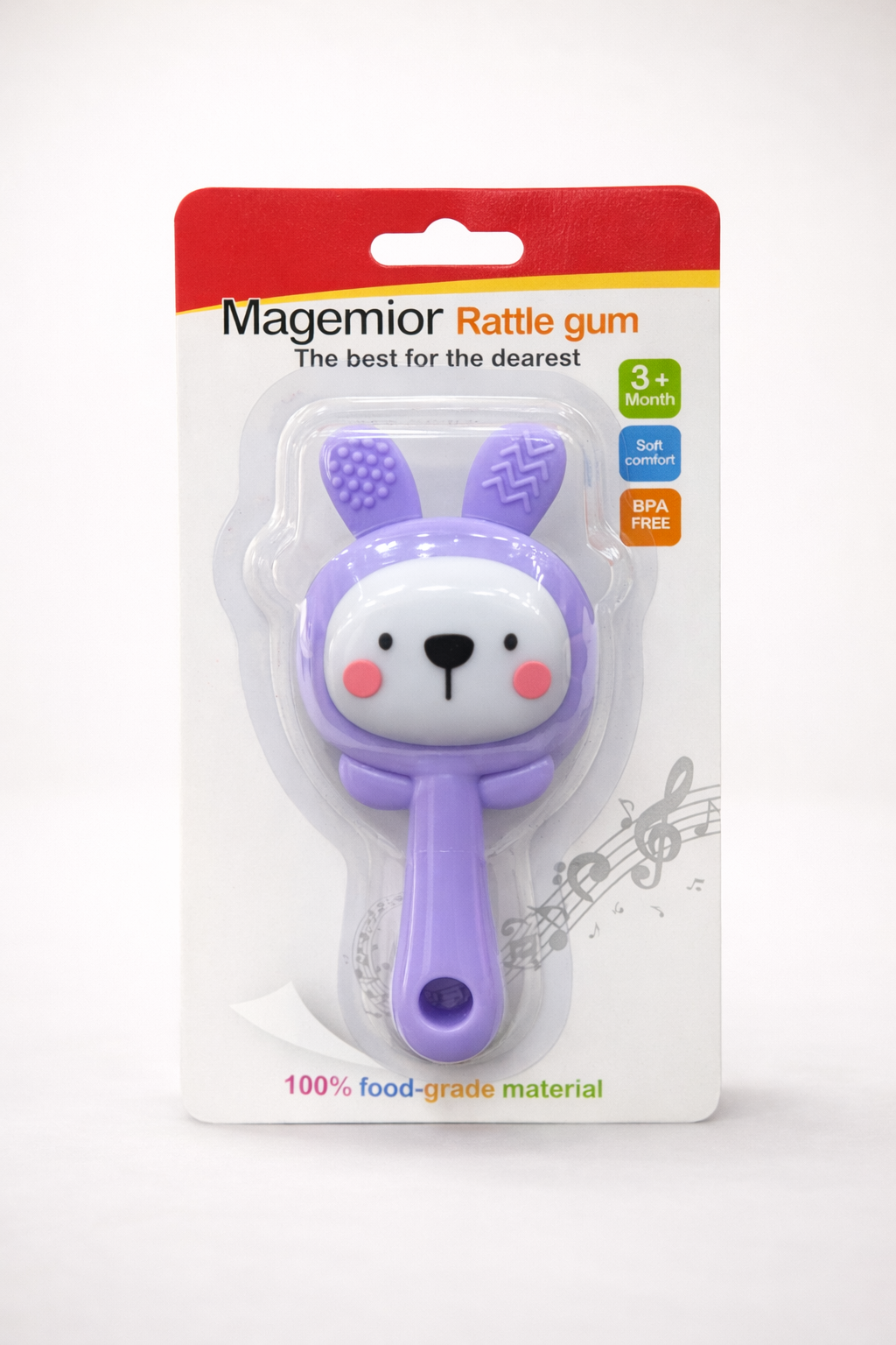Magemior Hochet de Dentition – Rattle Gum 3+ Mois – BPA Free