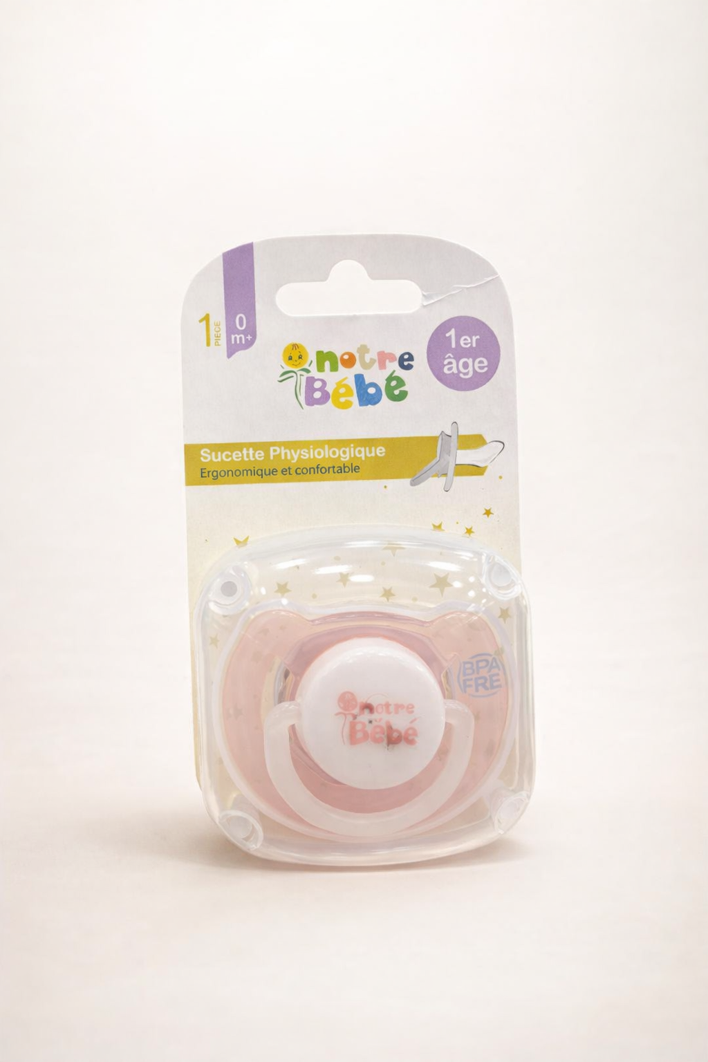 Notre Bébé Sucette Physiologique 0m+ – 1er Âge (BPA Free)