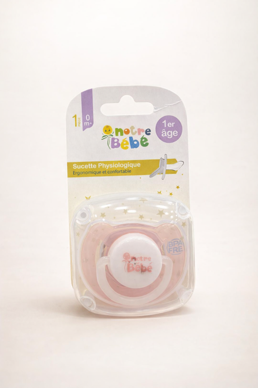 Notre Bébé Sucette Physiologique 0m+ – 1er Âge (BPA Free)
