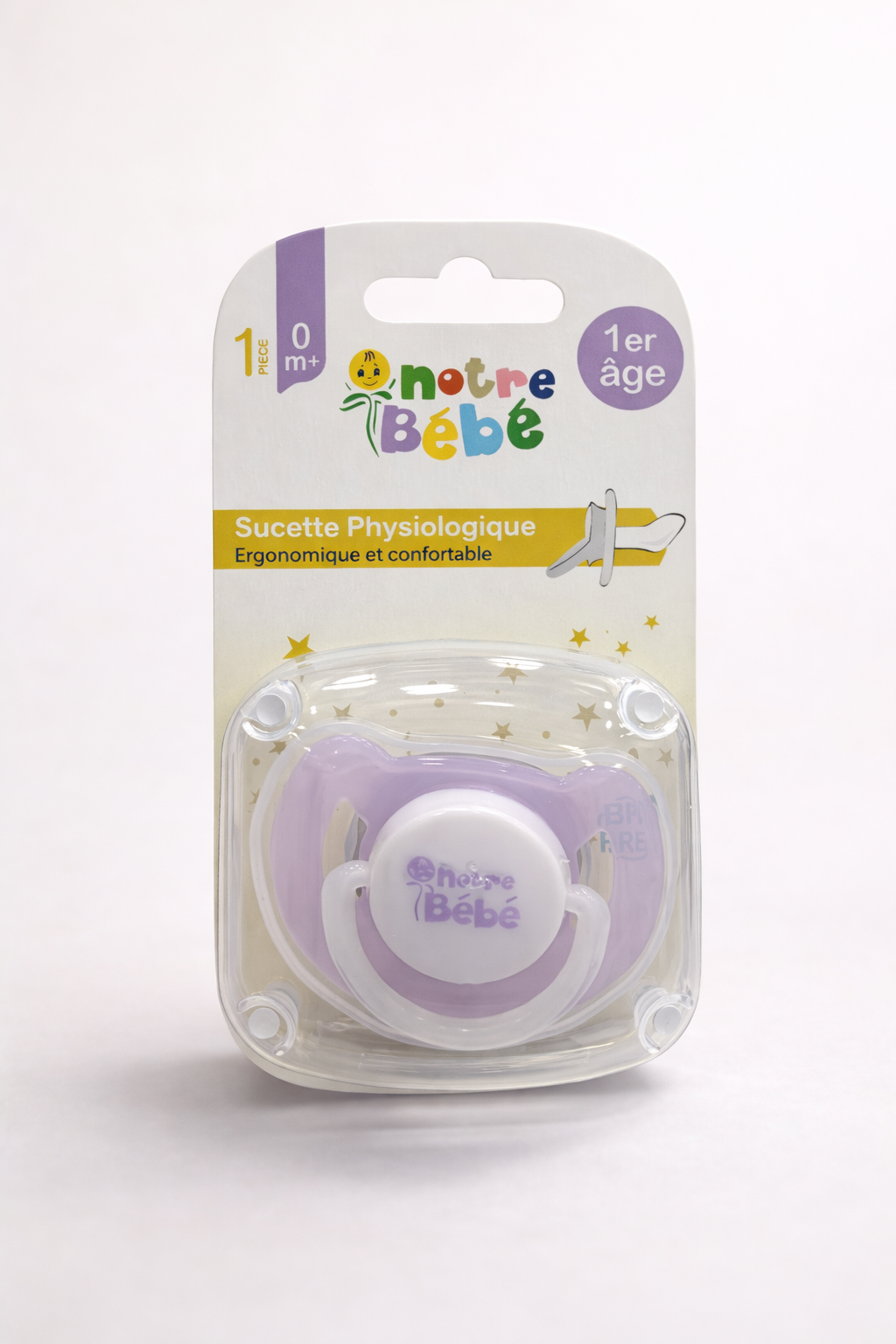 Notre Bébé Sucette Physiologique 0m+ – 1er Âge (BPA Free)