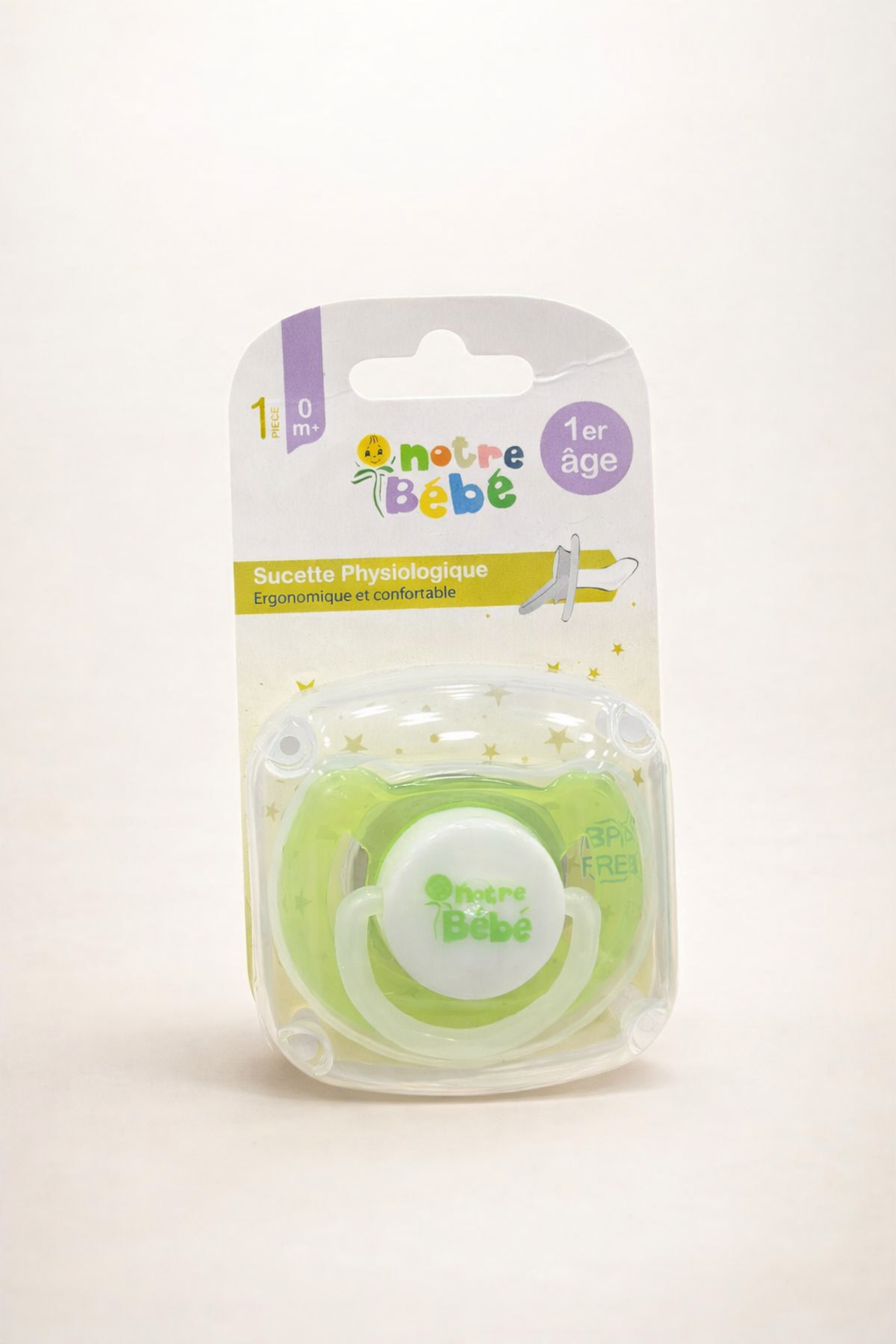 Notre Bébé Sucette Physiologique 0m+ – 1er Âge (BPA Free)