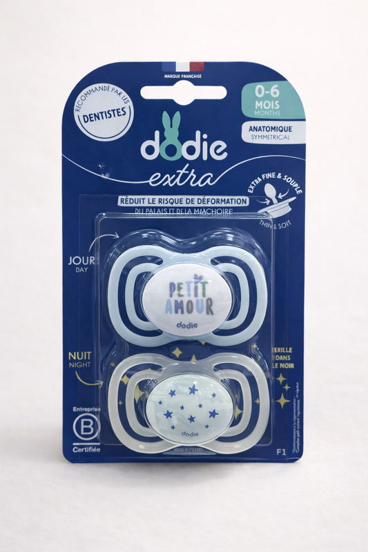 Dodie Sucette 0-6mois Duo Extra Fine Jour Nuit