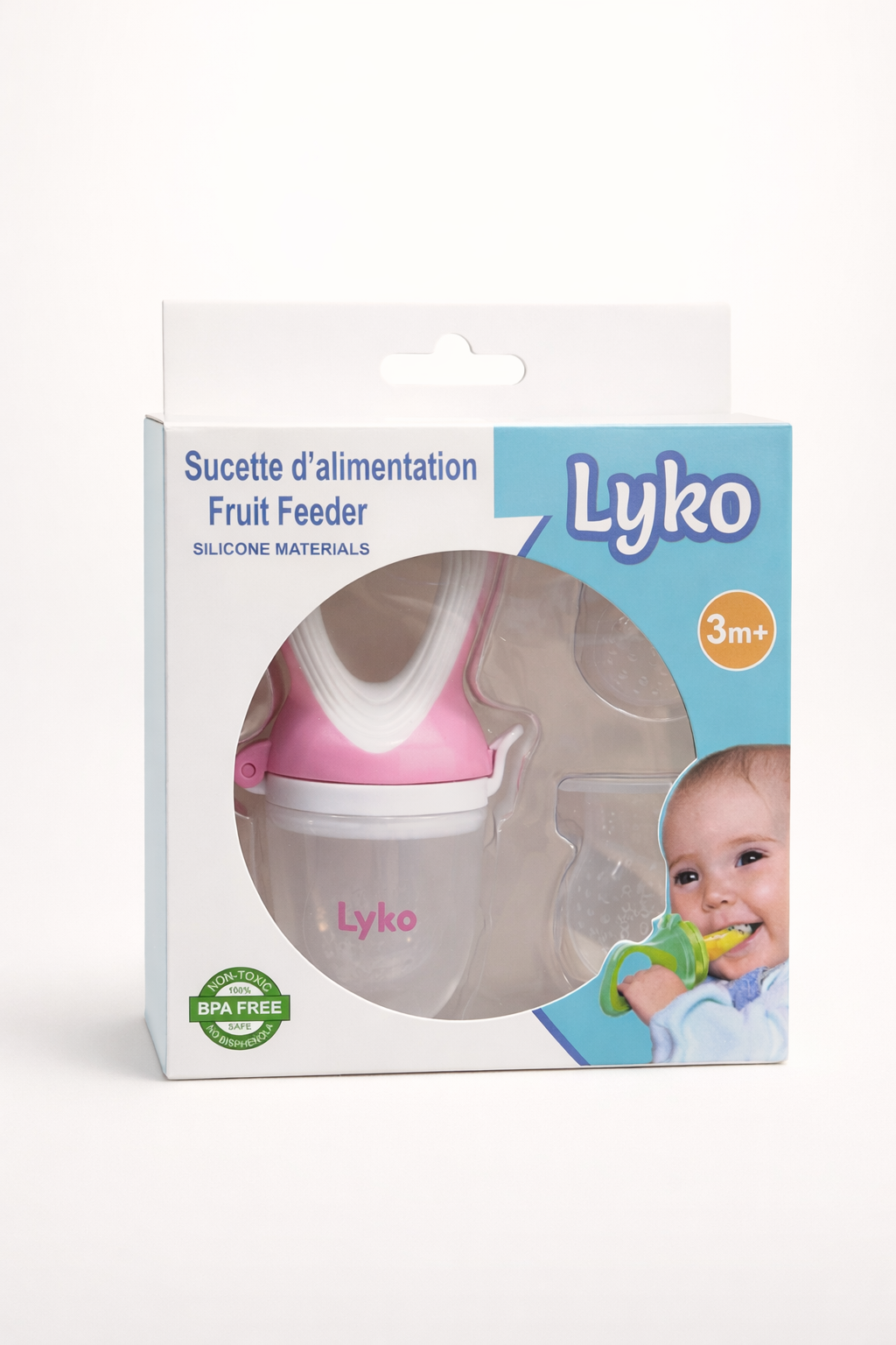 Lyko Sucette d’Alimentation 3m+ – Fruit Feeder en Silicone (BPA Free)
