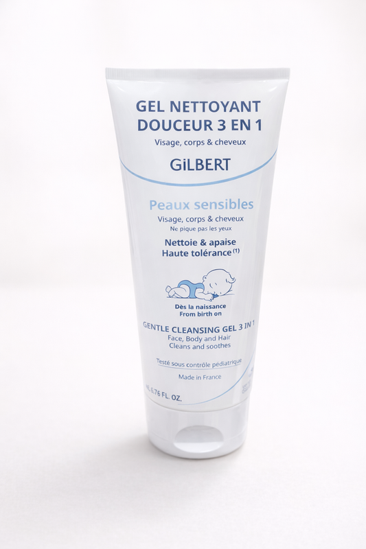 Gilbert Gel nettoyant douceur 3 en 1 bébé 200ml