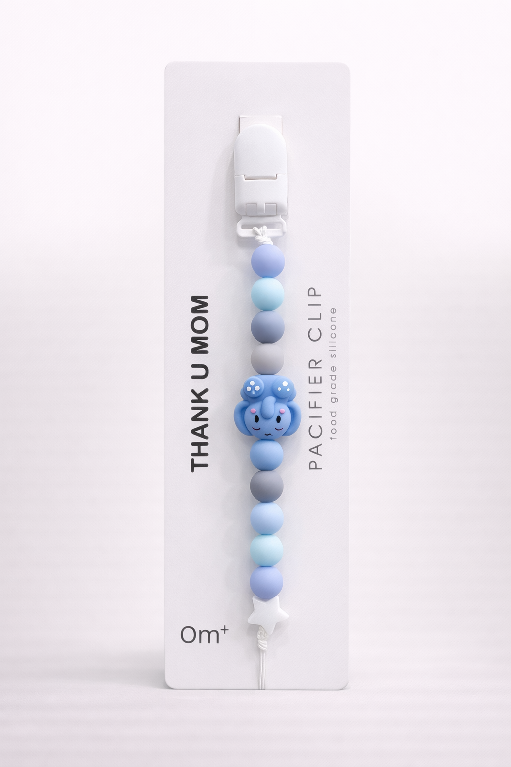 Attache-sucette en silicone alimentaire – 0 mois+