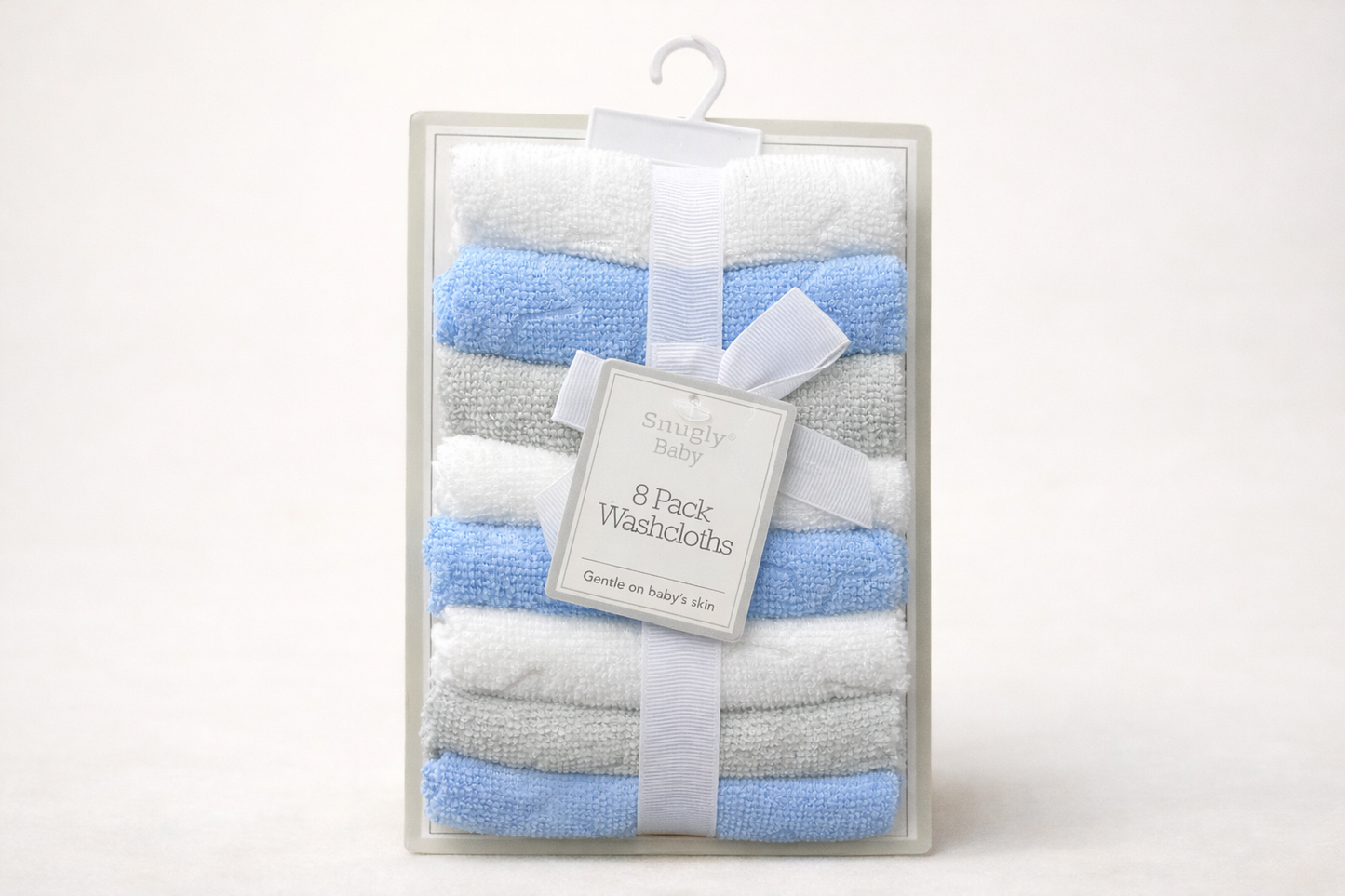 Snugly Baby Lot de 8 Gants de Toilette Bébé – Doux pour la Peau