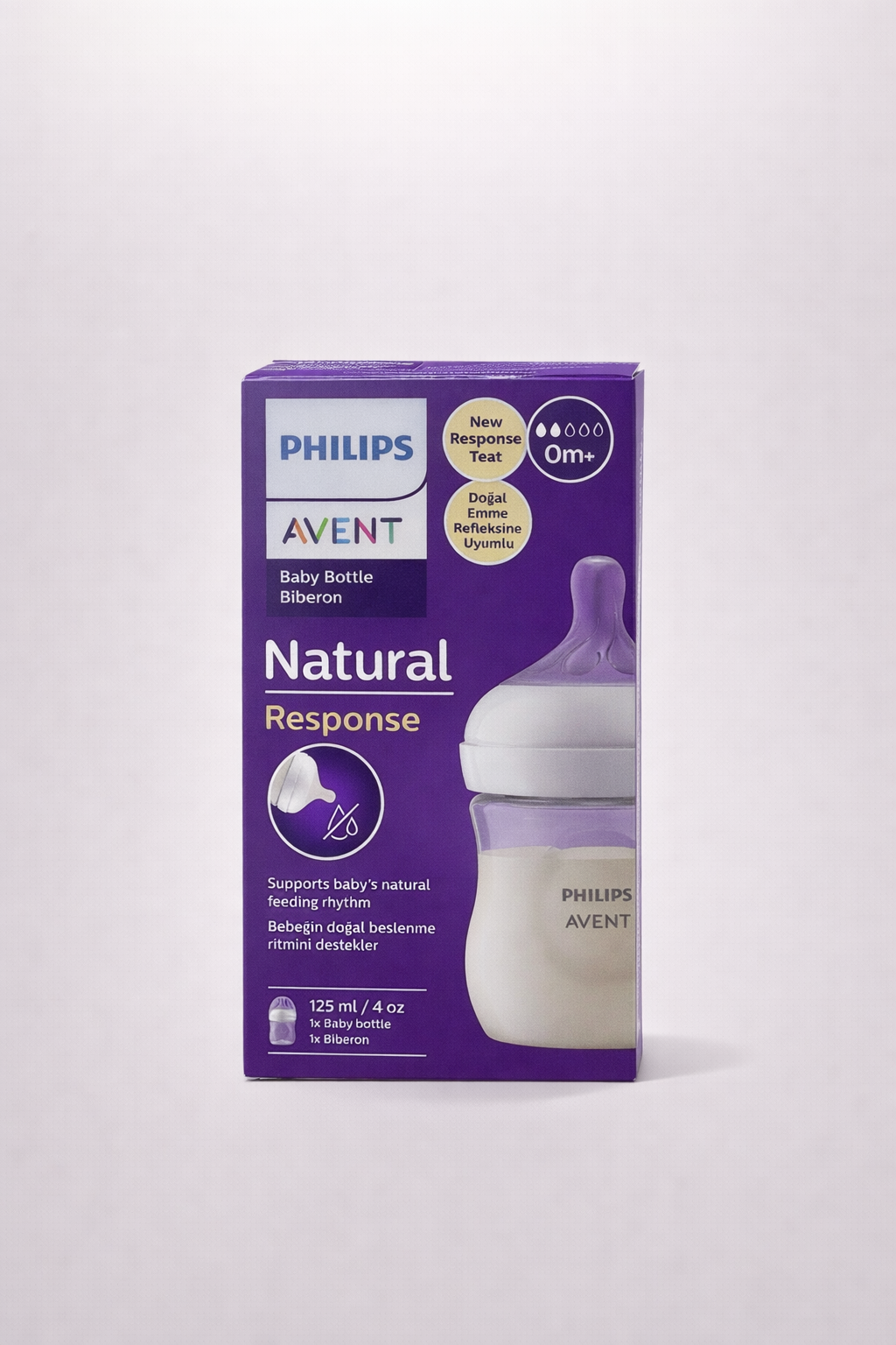 Biberon Avent Natural Response 125ml (0m+) – Biberon nouvelle tétine