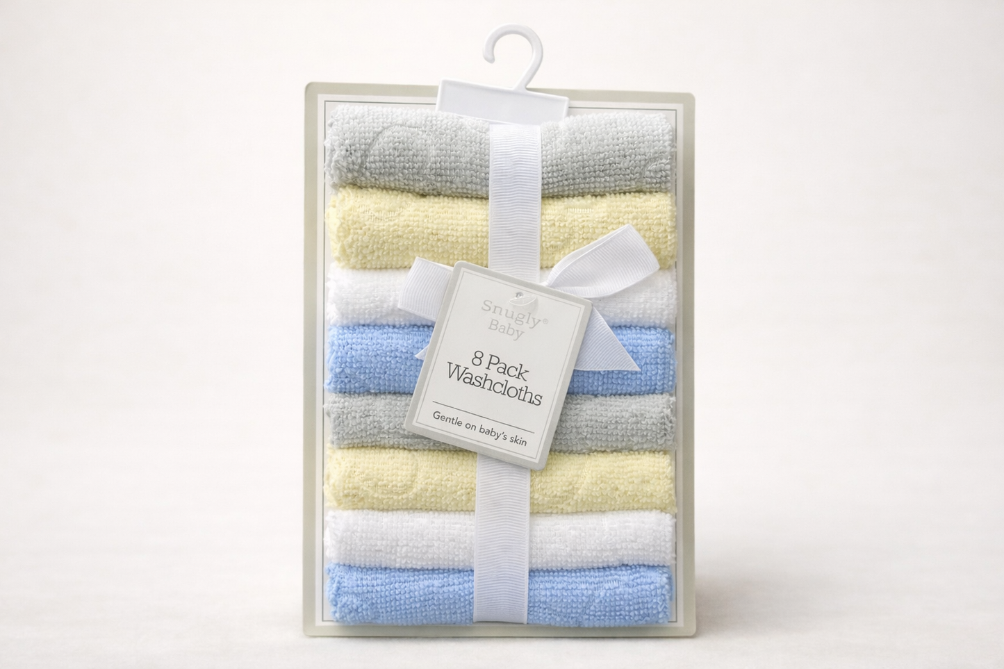 Snugly Baby Lot de 8 Gants de Toilette Bébé – Doux pour la Peau