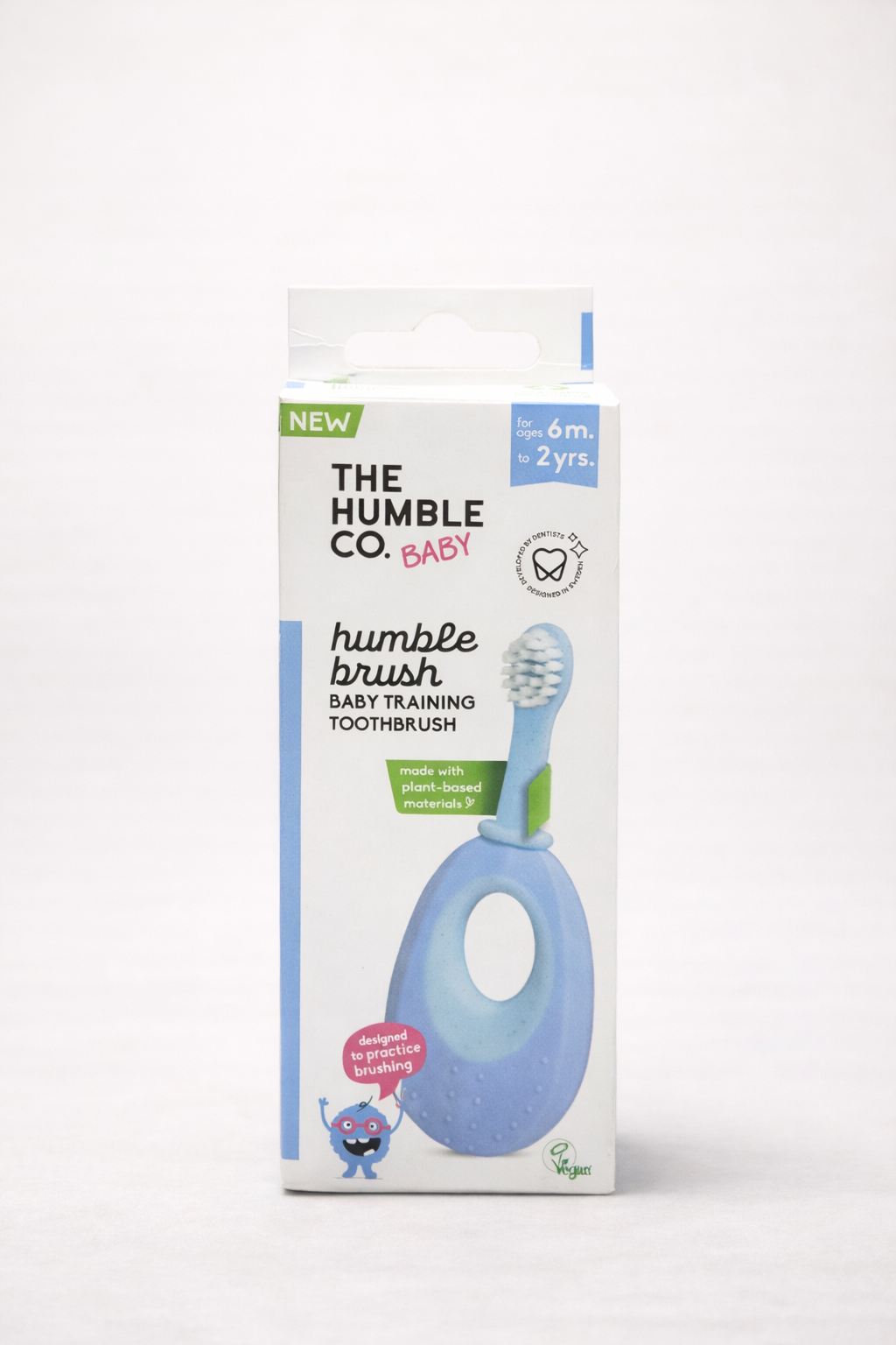 The Humble Co. Baby – Brosse à Dents d’Apprentissage 6m–2 ans, Matériaux d’Origine Végétale