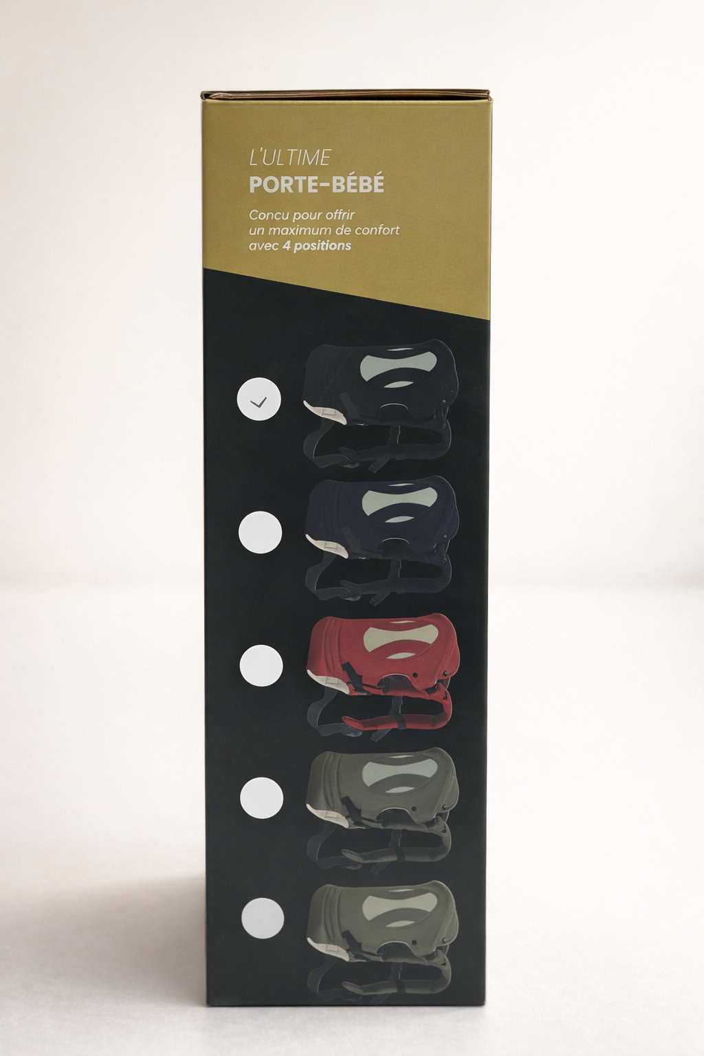 MonBébé – Porte-Bébé 4 Positions Confort & Maintien Ergonomique