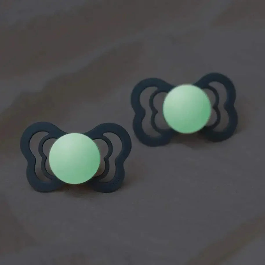 Lot de 2 Sucettes Bibs Supreme GLOW - Blush/Vanilla