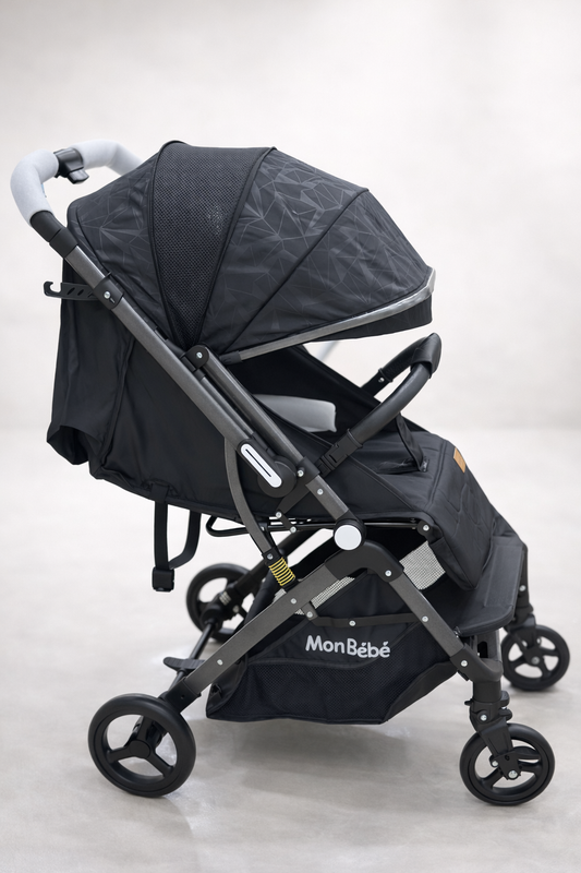 MonBébé – Poussette Compacte Sécurisée & Confort Quotidien