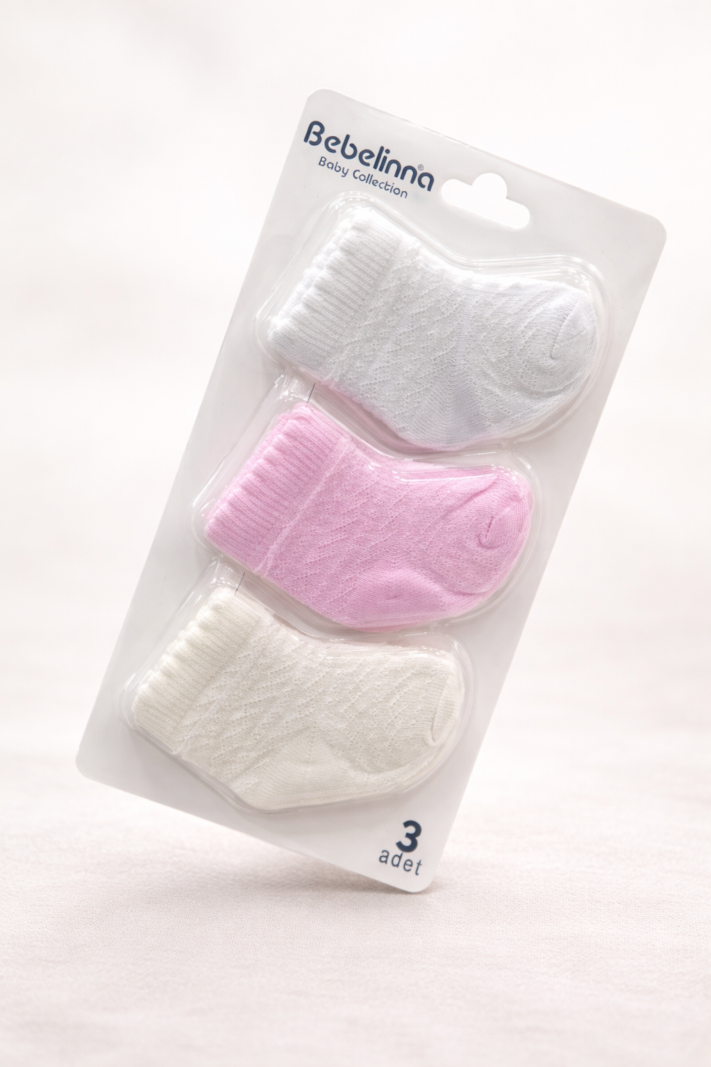 Chaussettes Bébé Coton Doux – Lot de 3 | Bebelinna Baby Collection