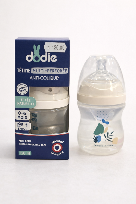 Biberon bébé anti-colique DODIE – 150ml (0 à 6 mois)