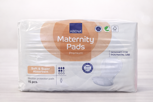 ABENA Maternity Pads Premium – Serviettes postnatales ultra absorbantes (x15)