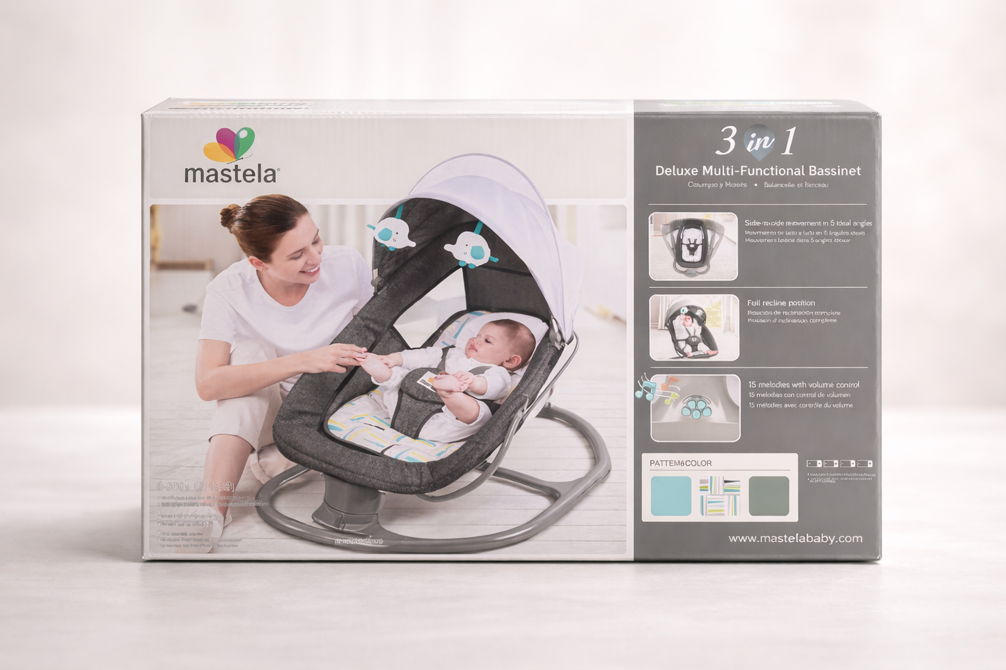 Transat bébé 3 en 1 Mastela – Deluxe Multi-Functional Bassinet relax