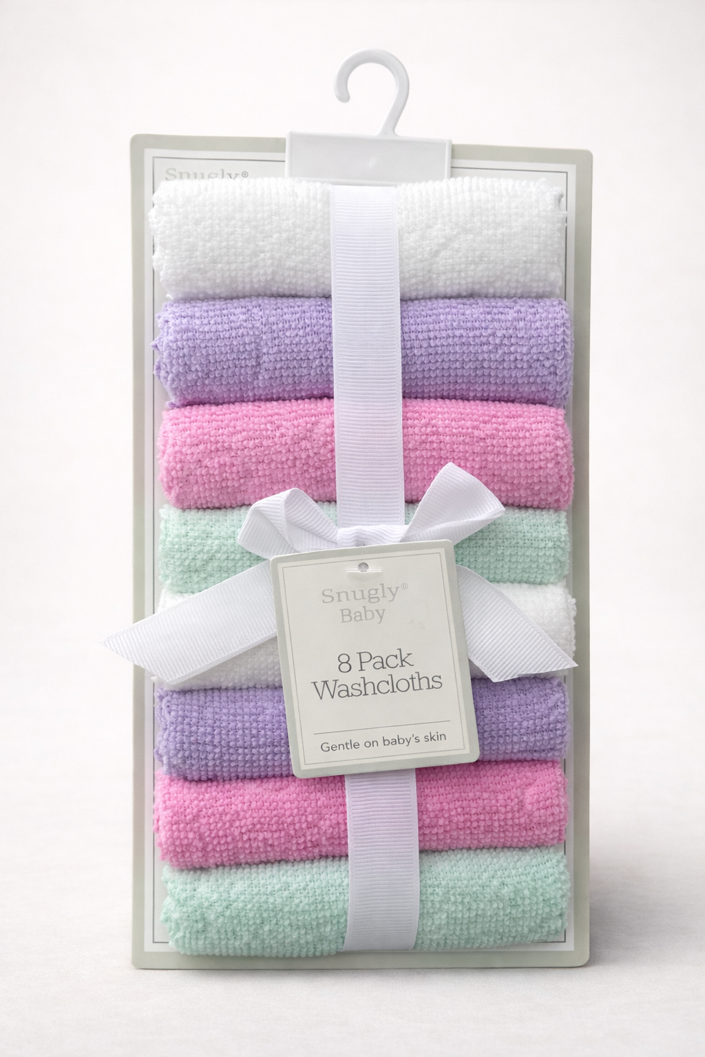 Snugly Baby Lot de 8 Gants de Toilette Bébé – Doux pour la Peau