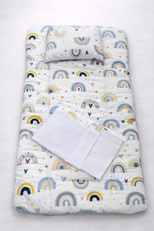 Matelas Bébé Matelassé avec Coussin – Confort Doux au Quotidien