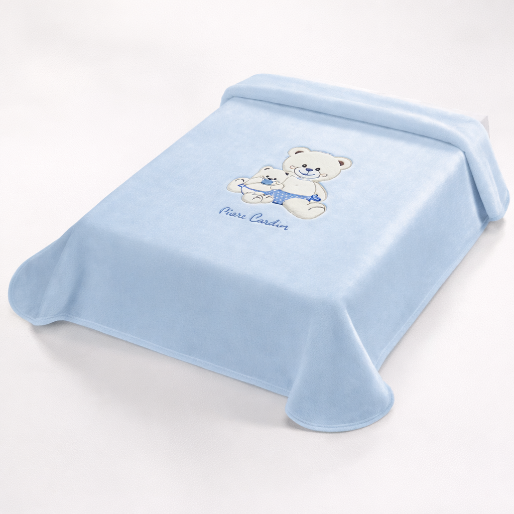 Pierre Cardin Ligne Bébé – Couverture Douce pour Nouveau-Né