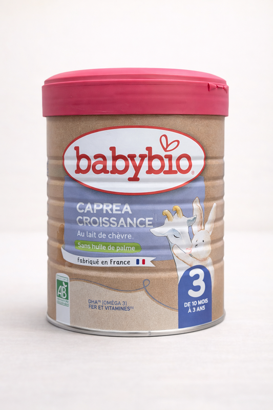 Babybio Caprea Croissance 3 – Lait de Chèvre Bio (10 mois à 3 ans)