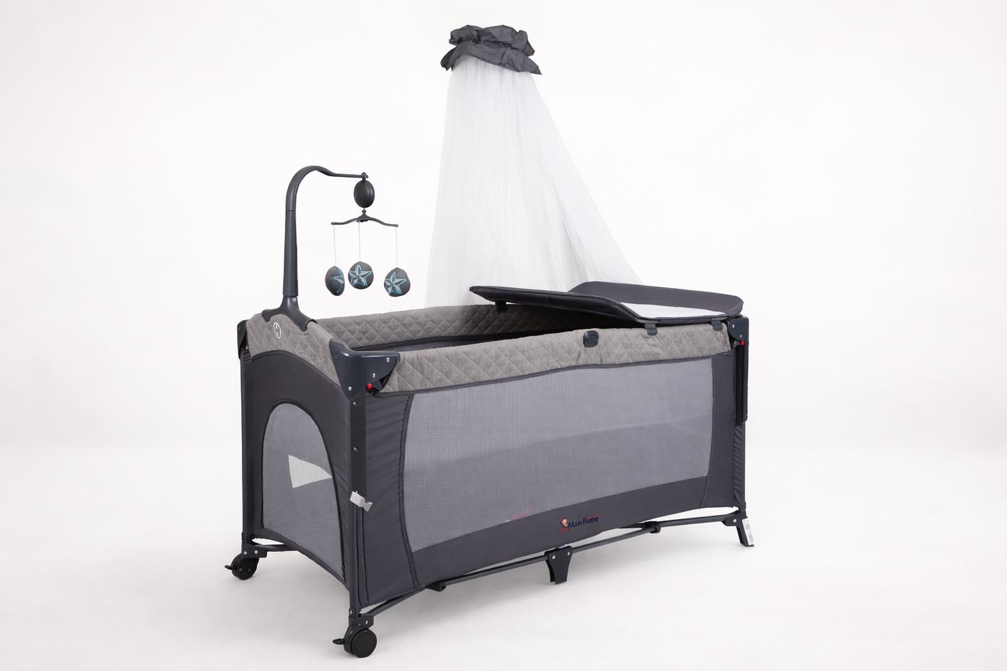 Mon Bébé – Lit parapluie avec arche mobile intégrée