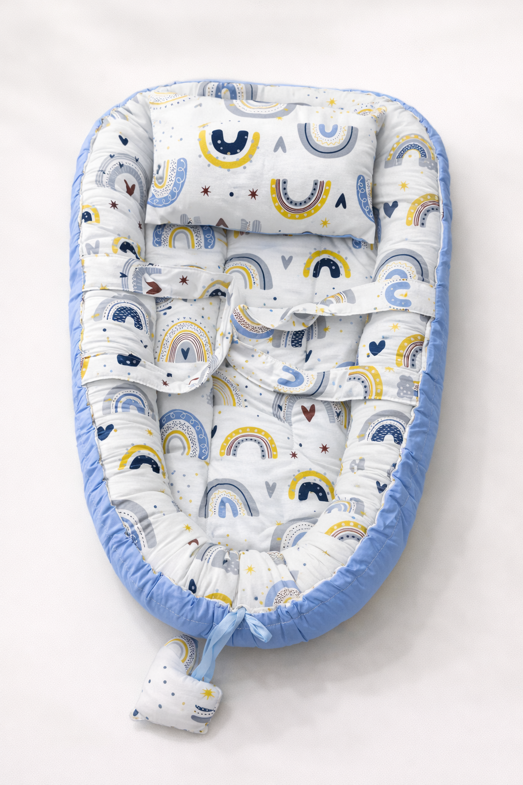 Nid Bébé couffin Cocon avec Coussin – Confort et Maintien Doux
