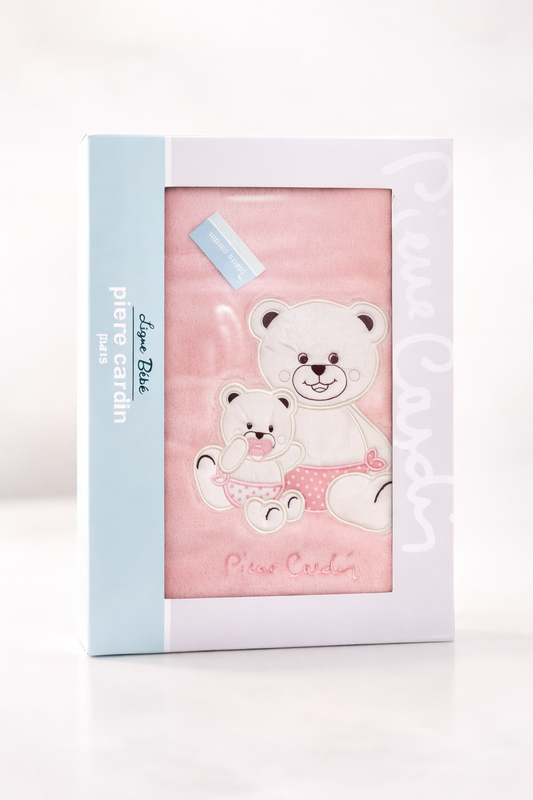 Pierre Cardin Ligne Bébé – Couverture Douce pour Nouveau-Né