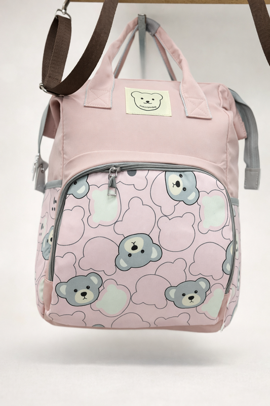 Sac à Langer Bébé Format Sac à Dos – Motif Ourson & Organisation Pratique