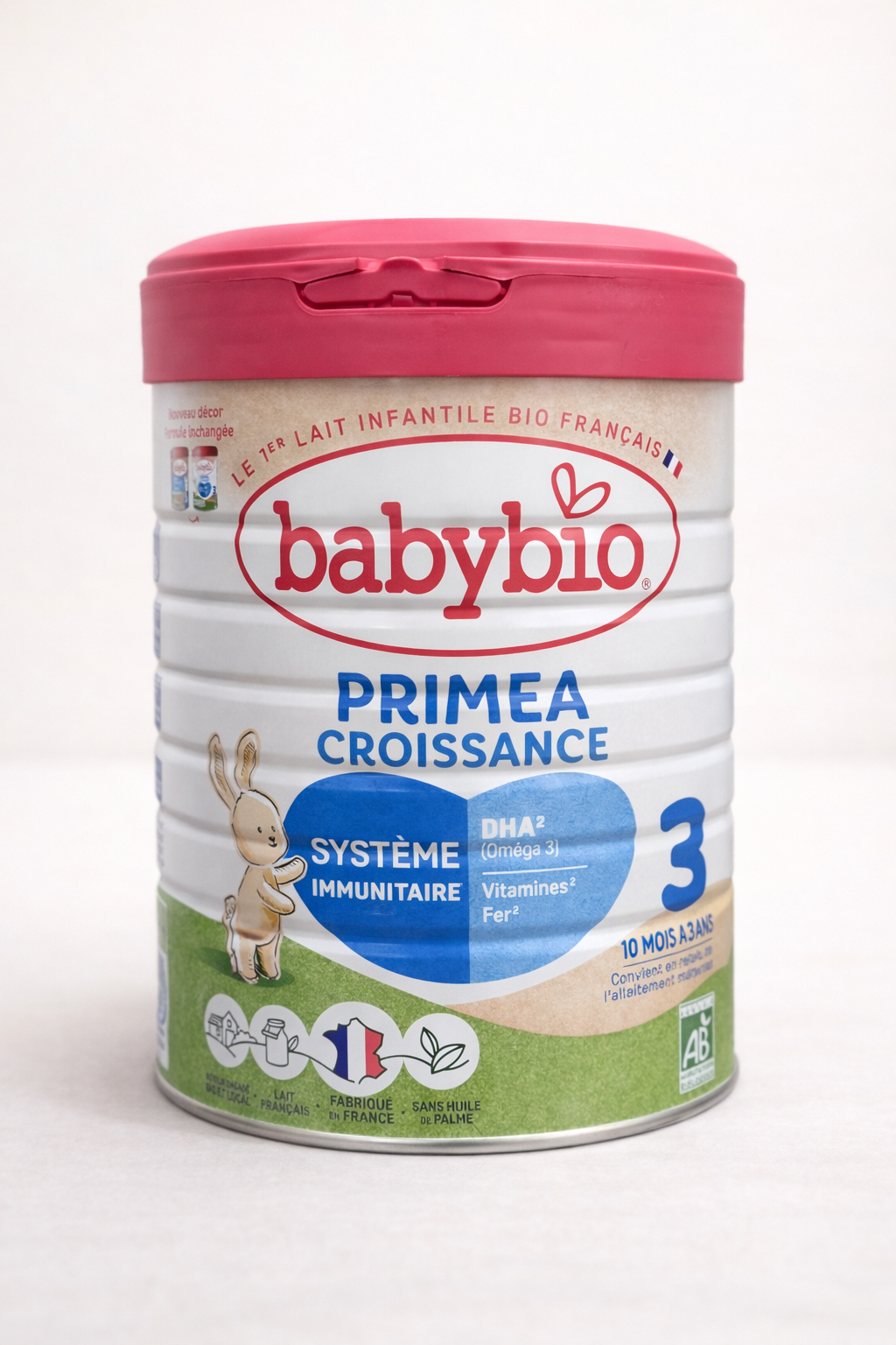 Babybio Primea Croissance 3 – Lait Infantile Bio Français (10 Mois à 3 Ans)