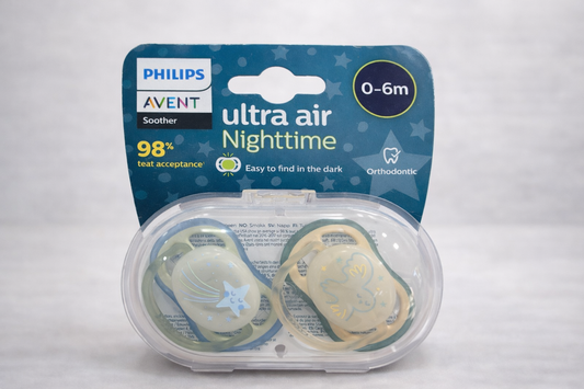 Philips Avent Lot 2 sucettes Ultra Air Nuit 0-6m