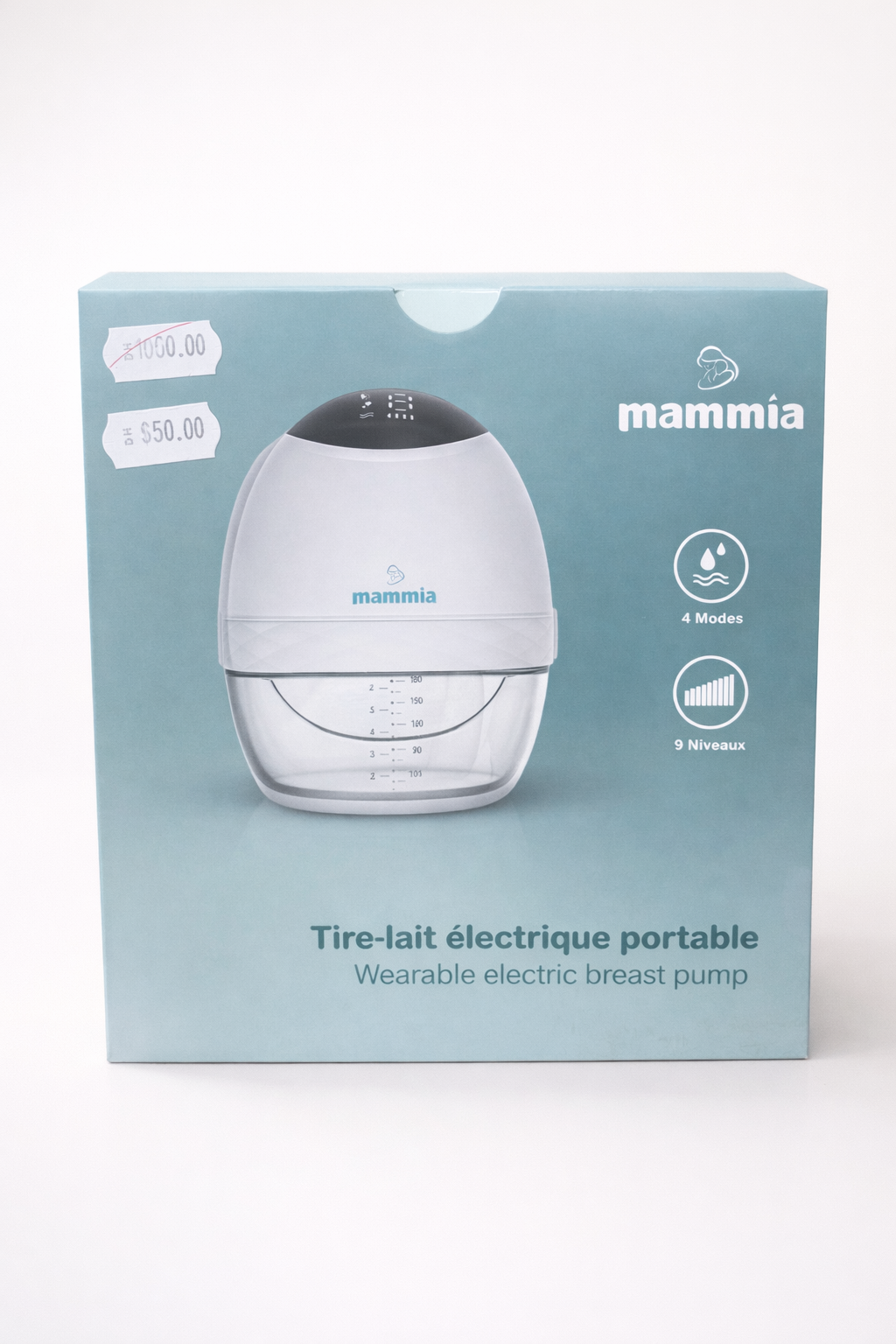 Mammia – Tire-Lait Électrique Portable Wearable, 4 Modes & 9 Niveaux
